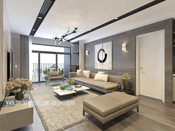 Thiết kế nội thất chung cư Discovery Complex 302 Cầu Giấy Hà Nội