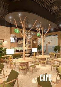 Thiết kế nội thất quán cafe & trà đạo