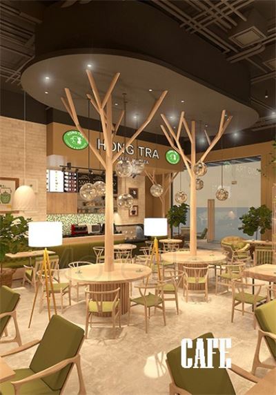 Thiết kế nội thất quán cafe & trà đạo