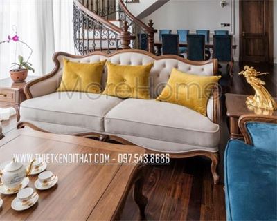 Sofa bọc ở căn hộ penhouse golden place