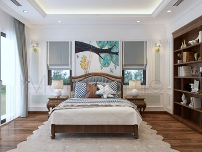 Phòng ngủ gỗ óc chó