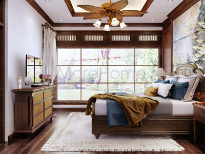 Giường ngủ master cho biệt thự