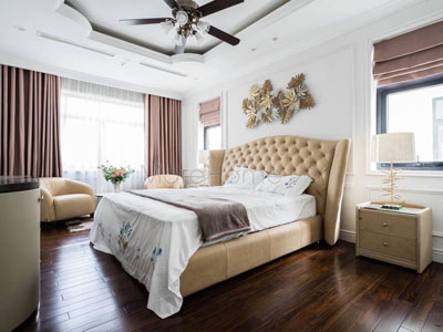 Thi công giường ngủ biệt thự đơn lập