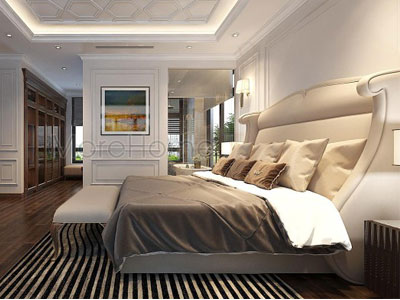 Thi công phòng ngủ biệt thự mardarin