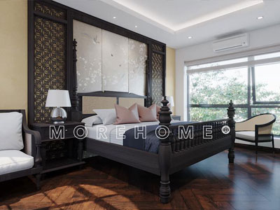 kệ đầu giường cho phòng ngủ truyền thống