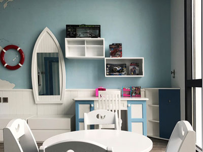 Thiết kế thi công biệt thự vinhomes riverside phòng con trai